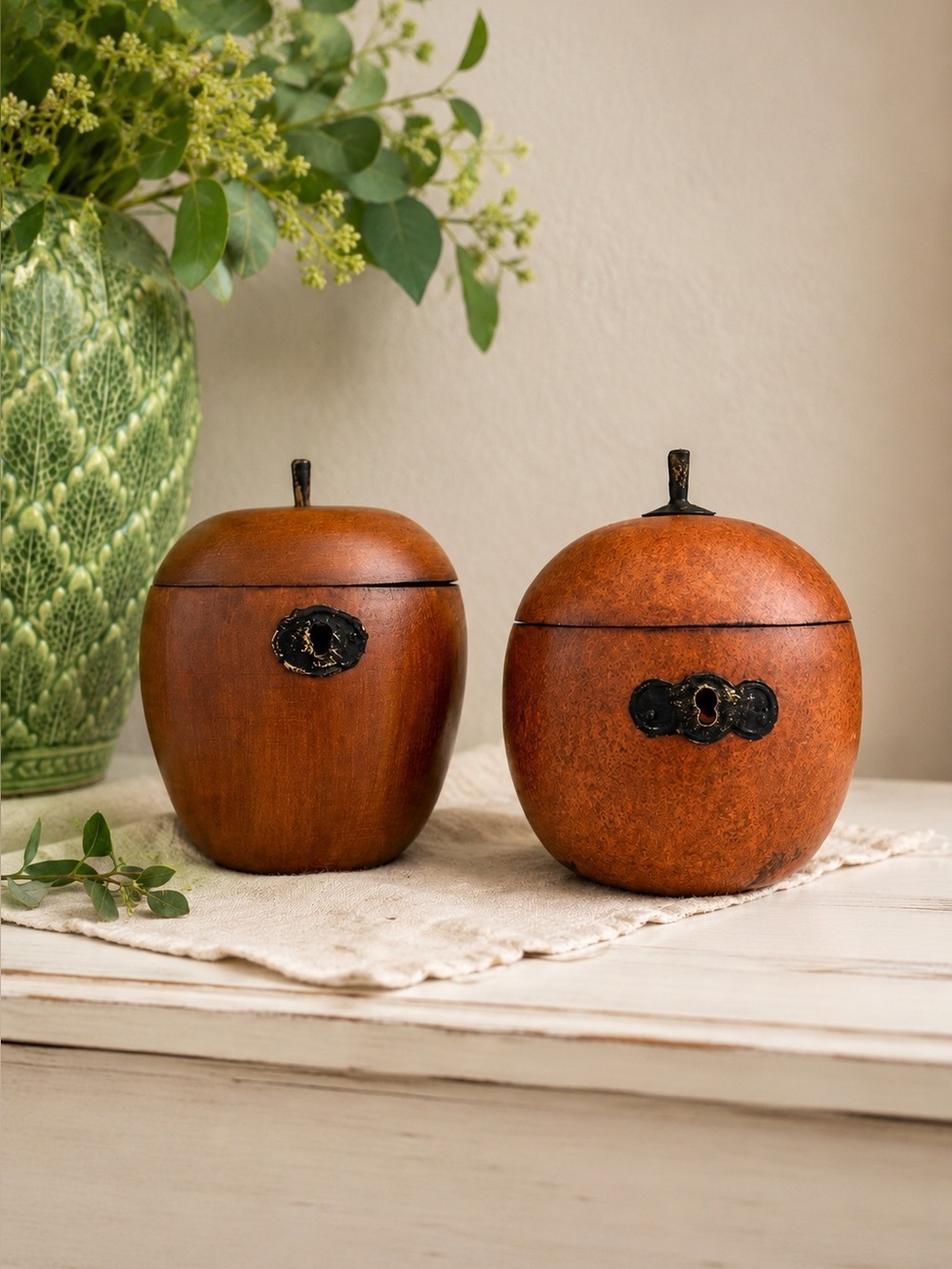 Palecek Rare Set of Wooden Tea Boxes